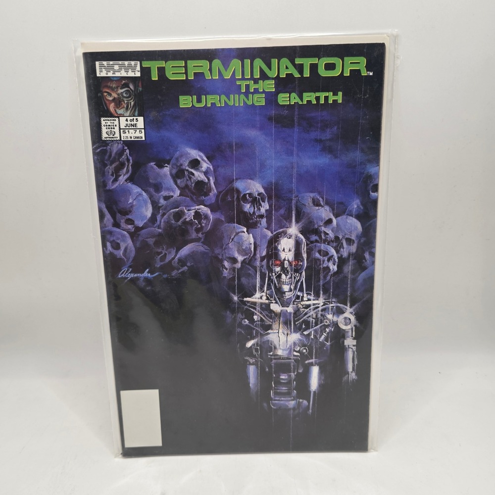Now Comics Terminator Burning Earth 4 Alex Ross Art T-800 Sci-Fi Copper Age 1990